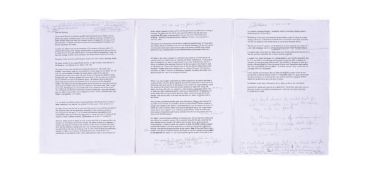 THE GREAT TRAIN ROBBERY - MICHAEL BIGGS' LETTER TO DAVID BLUNKETT