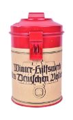 RESTORED SECOND WORLD WAR GERMAN WINTER RELIEF COLLECTION TIN