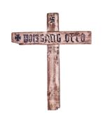 WWII SECOND WORLD WAR GERMAN MAKESHIFT GRAVE MARKER