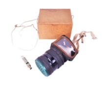 WWII SECOND WORLD WAR - WALLSALL POLICE WHISTLE & GAS MASK