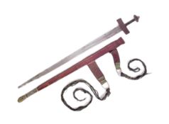 MID 20TH CENTURY NORTH AFRICAN TUAREG SWORD