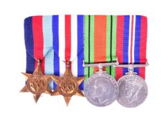 WWII SECOND WORLD WAR MEDAL GROUP