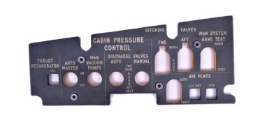 CONCORDE - CABIN PRESSURE CONTROL PANEL
