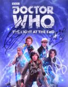 DOCTOR WHO - THE DOCTORS - AUTOGRAPHED 8X10