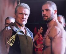 CREED II (2018) - LUNDGREN & MUNTEANU - SIGNED 8X10