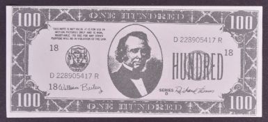 ROBOCOP 3 (1994) - PRODUCTION USED PROP HUNDRED DOLLAR BILL