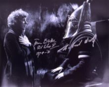 DOCTOR WHO - TOM BAKER & GABRIEL WOOLF SIGNED 8X10
