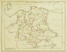 CIRCA 1870s VICTORIAN MANUSCRIPT MAP & RECIPE BOOK