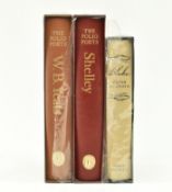 FOLIO SOCIETY. THREE VOLUMES OF BRITISH POETS IN SLIPCASE