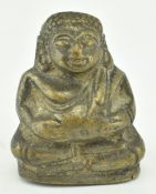 18TH CENTURY THAI AMULET OF SANGKAJAI SEATED FAT BUDDHA