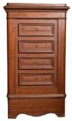 20TH CENTURY SOLID CAST IRON CHEST OF DRAWERS SHAPED SAFE