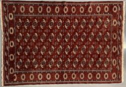 EARLY 20TH CENTURY 1920S TURKMAN VIRGIN WOOL RUG