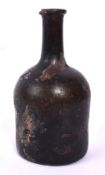 18TH CENTURY CIRCA 1700S GLASS SHIP WRECK WINE BOTTLE