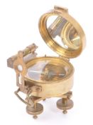 NATURAL SINE BRASS CASED COMPASS WITH SPIRIT LEVEL