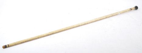 19TH CENTURY SHARK VERTEBRAE WALKING STICK