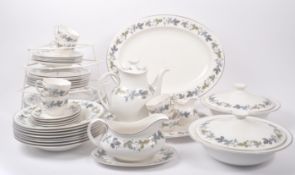 ROYAL DOULTON - MID CENTURY BURGUNDY PATTERN SERVICE