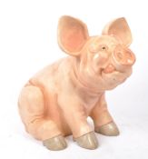 LATE 20TH CENTURY DECORATIVE INTERIOR PIG ORNAMENT