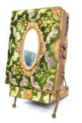 VICTORIAN VELVET AND REPOUSSE BRASS CABINET PHOTO ALBUM