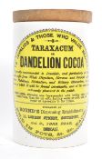 VINTAGE 20TH CENTURY DANDELION COCOA LARGE STORAGE JAR