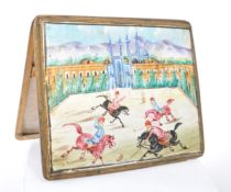 1950S PERSIAN ENAMELLED CIGARETTE CASE