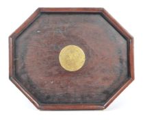 19TH / EARLY 20TH CENTURY CHINESE BRASS MOUNTED TRAY