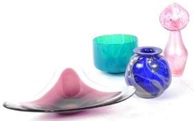 COLLECTION OF MID 20TH CENTURY STUDIO GLASS