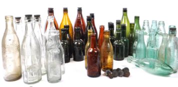 LARGE COLLECTION OF BRISTOL BREWERY GLASS BOTTLES