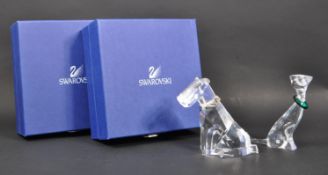 SWAROVSKI - TWO BOXED CRYSTAL ANIMAL FIGURES