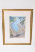 DENNIS LEWIS RWA - AVON GORGE PAINTING OF BRISTOL