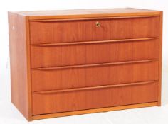 DANISH MODERN DESIGN - RETRO TEAK CHEST OF DRAWERS