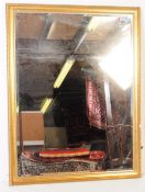 LARGE VINTAGE 20TH CENTURY GILT FRAME OVER MANTEL MIRROR