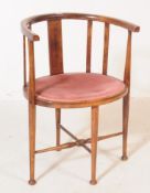 EARLY 20TH CENTURY EDWARDIAN MAHOGANY TUB CHAIR