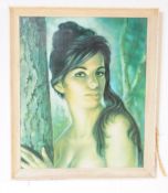JOSEPH HENRY LYNCH - TINA - RETRO PORTRAIT WALL HANGING PRINT