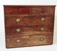 GEORGE III MAHOGANY CHEST OF DRAWERS