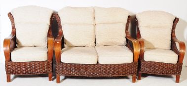 CONTEMPORARY WICKER RATTAN CONSERVATORY SUITE