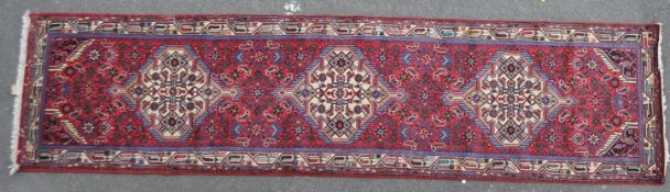 VINTAGE 20TH CENTURY PERSIAN ISLAMIC RUNNER RUG