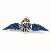 925 SILVER & ENAMEL RAF STYLE BROOCH PIN