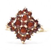 HALLMARKED 9CT GOLD & GARNET RING