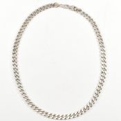 HALLMARKED SILVER CURB LINK CHAIN NECKLACE