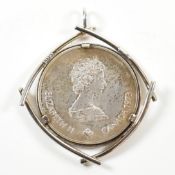 1976 MONTREAL OLYPIADE XXI OLYMPIAD 5 DOLLAR COIN PENDANT