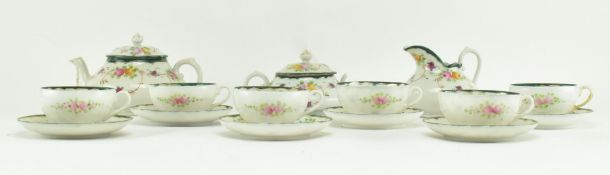 VICTORIAN HAND PAINTED FINE BONE CHINA TEA SERVICE