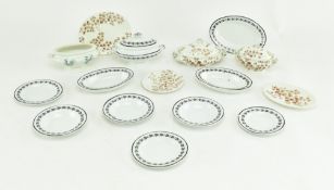 COLLECTION OF DOLLS HOUSE MINIATURE DINNER SERVICE PIECES
