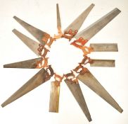 CARPENTRY. COLLECTION OF TWELVE VINTAGE WOODWORKING SAWS