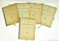 LA MUSEE DES ARTS DECORATIFS - 5 SETS OF DECORATIVE ART PRINTS