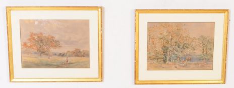 EDWIN AARON PENLEY - TWO 19TH CENTURY WATERCOLOURS