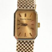 HALLMARKED 9CT GOLD BUECHE-GIROD WRIST WATCH