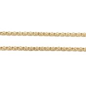 HALLMARKED 9CT GOLD BELCHER CHAIN NECKLACE