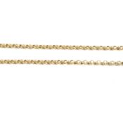 ITALIAN HALLMARKED 9CT GOLD BELCHER CHAIN NECKLACE