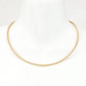 HALLMARKED 9CT GOLD FLAT TEXTURED SNAKE CHAIN NECKLACE
