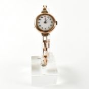 EARLY 20TH CENTURY 9CT GOLD LADIES DRESS WATCH